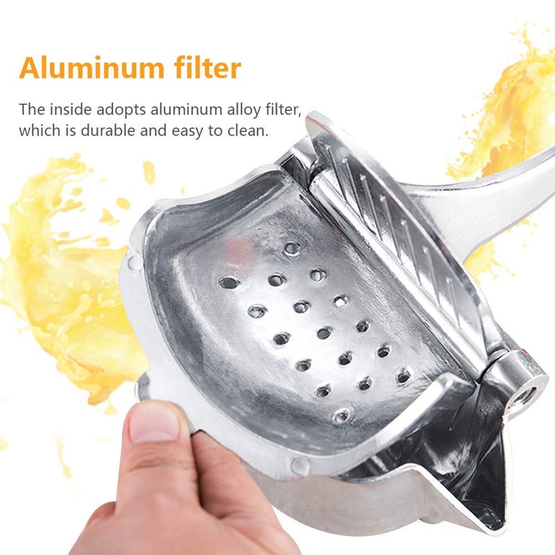 CLEABANKE Manual Fruit Press Juicer, Heavy Duty Single Press Lemon Squeezer Premium Quality Metal Aluminum Alloy Hand Juicer Fruit Squeezer for Lemon, Orange, Grape1 Pack - Image 4